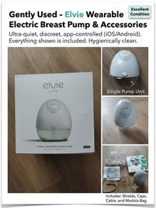 Elvie Pump Single - Ultra-Quiet, Wearable Electric Breast Pump