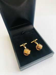 9ct Yellow Gold Knot Cufflinks