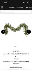 Puleo Arcadia pre lit LED Christmas Garland