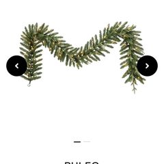 Puleo Arcadia pre lit LED Christmas Garland