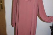 Puane dusty pink long sleeve midi dress size UK20 EU48 Postage included
