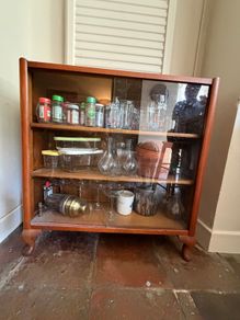 Mid-century modern glass cabinet