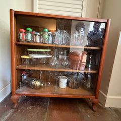Mid-century modern glass cabinet
