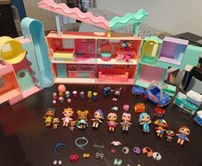l.o.l suprise house + extra dolls and car