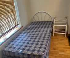 Single Bed and Side Table