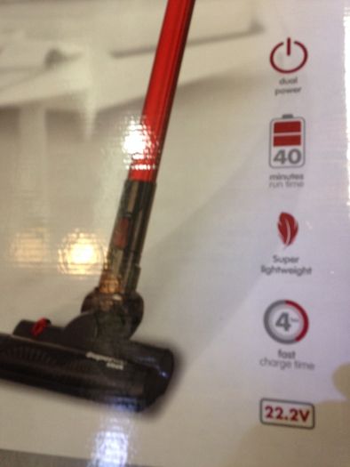 Cordless Vacuum Cleaner Run Time up to 40 Mins