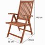 2 X GARDEN CHAIR Wooden Folding Chair FSC Certified Image 4
