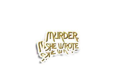 Murder, She Wrote Glossy Stickers 2-Pack