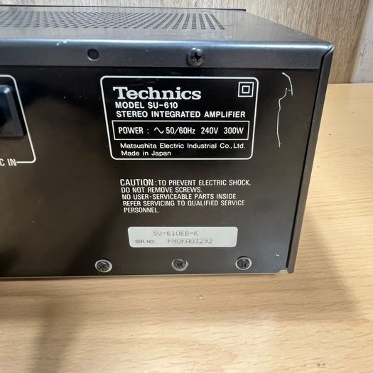 Technics SU-610 Stereo Integrated Audio Amplifier - Tested