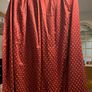 Stunning set of bespoke floor length maroon brocade curtains with gold "butti" motif Image 2