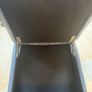Blue Leather DFS Recliner Sofa & Footstool Image 10