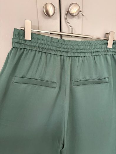 Danish designer Summum loose fit sea green shimmery flowy trousers brand new