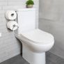 toilet paper reserve holder chrome finish Image 3