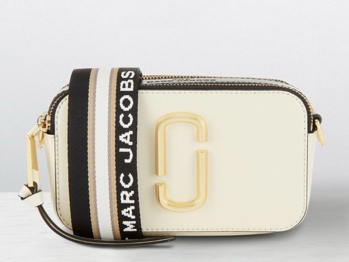 Marc Jacobs Snapshot cross body in cream.