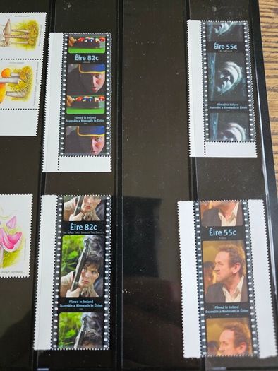 Ireland Page of Mixed Stamps Most Mint Condition few Used See Pictures 2 Sides of Holder