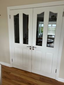 Double glazed doors