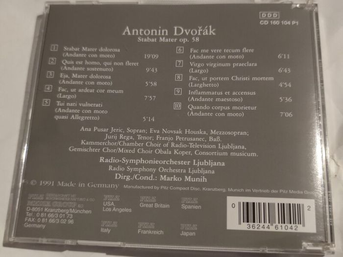 Antonin Dvorak Cd