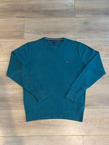 Vibrant Green Tommy Hilfiger Crewneck Sweater