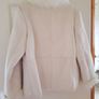 Off White/Cream Faux Fur & Sheepskin Coat - Size 14 Image 6