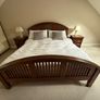 6ft Super King Walnut Finish Bed Image 3