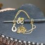 gold plated silver earring and pendant set Image 5