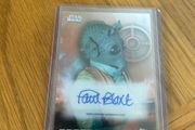 2025 Topps Chrome Star Wars - GREEDO - Autograph Refractor Card