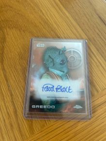 2025 Topps Chrome Star Wars - GREEDO - Autograph Refractor Card