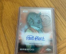 2025 Topps Chrome Star Wars - GREEDO - Autograph Refractor Card