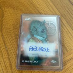 2025 Topps Chrome Star Wars - GREEDO - Autograph Refractor Card