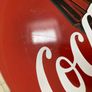 Coca Cola Button Metal Wall Sign Used Year 1990 Image 5