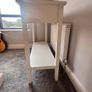 IKEA White Console Table with 2 Drawers & Lower Shelf Image 4