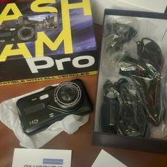 Dash Cam Pro Front, Rear Camera, 64GB SD Card - New/Unused