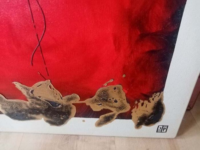 Large Abstract Canvas Painting