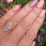 Antique Art Deco Marquise Diamond Ring 18ct Gold Image 9