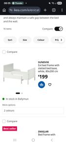 Entendavle toddler bed incl. Mattress x 2