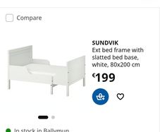 Entendavle toddler bed incl. Mattress x 2