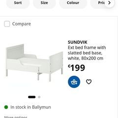 Entendavle toddler bed incl. Mattress x 2