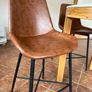 High Round Marble table and chairs Image 5