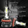 MINI H7 H11 LED Headlight Replacement Bulbs Bulb Conversion Kit 200W 48000LM 6000K Hi/Lo Beam Lamps Image 2