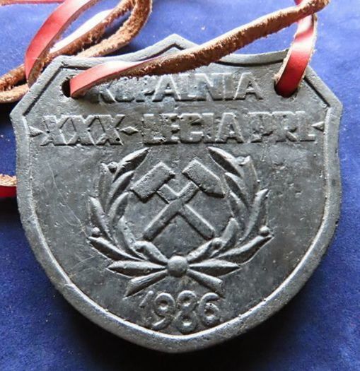 Rare Poland Coal miners Medal 1986 Communist era Polska