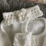 Cardigan hairband and bootees 3 to 6 mths Image 2