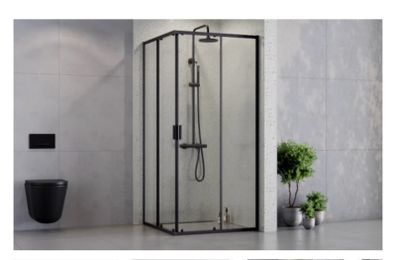 Shower Set Matt Black 800x800