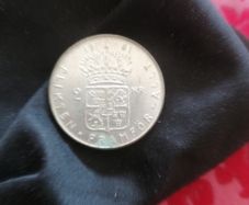 UNC 1961 Sweden Silver 2 Kronor Coin