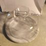 Vintage Cheese Board White Marble & Glass Cloche Image 4