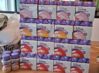 Bulk lot of Fortisip Compact Protein Supplements 68 x 125ml Open to Offers