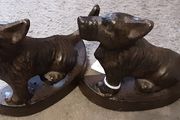 Nice vintage collectable dog door stop's
