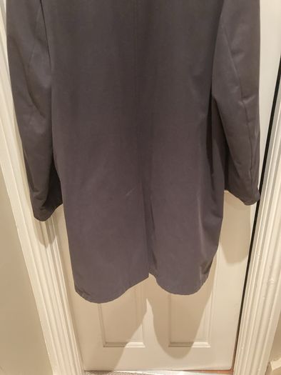 Douglas the Business Black overcoat with corduroy collar - Size 46 Chest