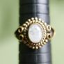 Antique Brass Moonstone Ring size R Image 6