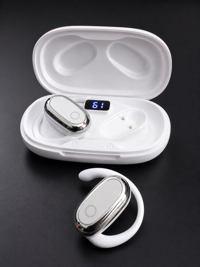 Open Ear Wireless Earbuds Bluetooth 5.3 Sport Headphones LED Display Ear Hook