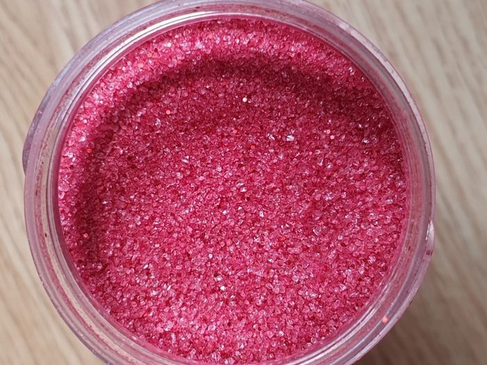 New - A Large Jar of Red / Rose Glitter - 1.15lb -